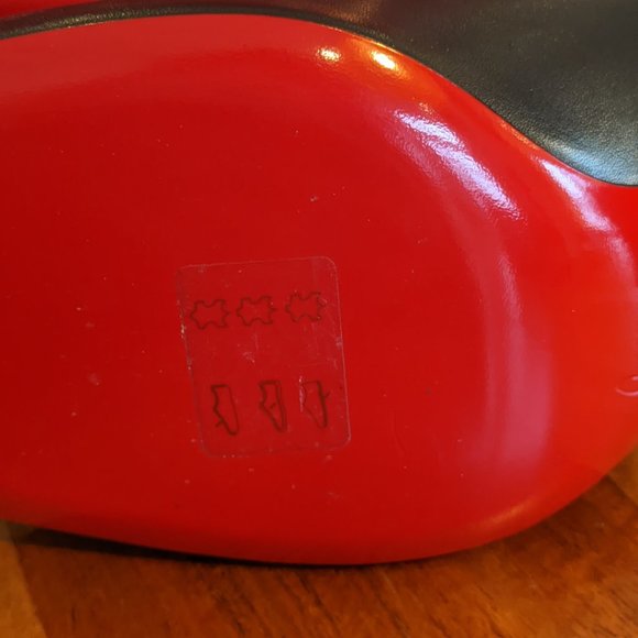 Christian Louboutin Black and Red Ankle Booties - Picture 6 of 8